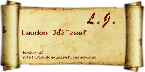 Laudon József névjegykártya