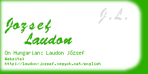 jozsef laudon business card